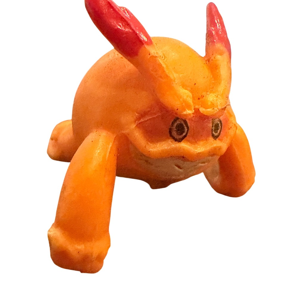 Vintage Darumaka Pokemon mini Figure Orange Fire Type Zen Charm Nintendo Figure